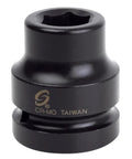 Heavy Duty 1 Inch Drive 19mm 6 Point Impact Socket Built Tough As Nails With Grade 10 Chrome Molybdenum Steel