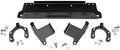 Beefy Winch Mounting Plate For Jeep Wrangler JK 2007 To 2018, includes black powder coat plate and mounting hardware.
