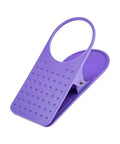 Purple Must Have Durable Drink Cup Clip For Tabletops Rugged Tabletop Holder That Fits Tables Up To 4Cm Thick Anti Slip Grip Dots Surface