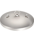 Top view of M6x16mm Ball Nuts Knob 2 Pack 304 Stainless Steel Round Blind Hole Screw Cap Cover, satin silver finish.
