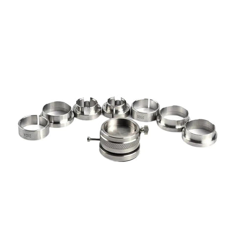Watch Movement Holder And Repair Tool Rotating Base Kit for 8500 2000 7750 Movements with versatile seven position spinner.