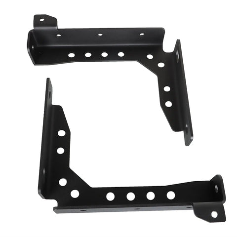 Heavy Duty Rear Bed Channel Stiffeners For 2005 To 2021 Toyota Tacoma, 9 gauge steel brackets with multiple mounting holes.