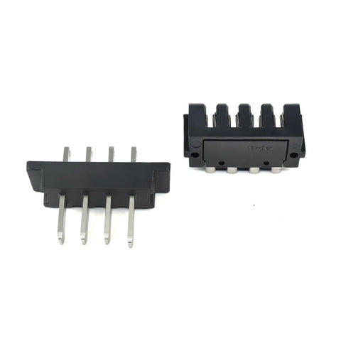 Ebike Battery Power Discharge Connector 4 Pins Male Or Female Plug For Hailong 1 2 Max Base Plate Mounted Parts Replacement Compatible With Hailong Battery Box And Ebike Pack