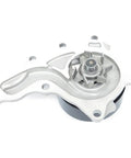 Direct Swap Coolant Pump For Toyota Sienna And RAV4 2009 To 2018 with silver metal housing and impeller design.
