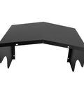Badass Carbon Steel Shield For Your Electric Vehicle Charging Station Roof, black corner cover with two mount brackets.