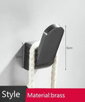 Heavy Duty Stainless Steel Robe Hook For Bathroom Kitchen Wall Mounted Coat Hanger With Rust Proof Finish, angle showing dimensions.