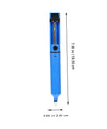 Blue handheld Desoldering Gun Solder Sucker Pen Set 2 Pack Vacuum Solder Removal Tool for PCBs with dimensions