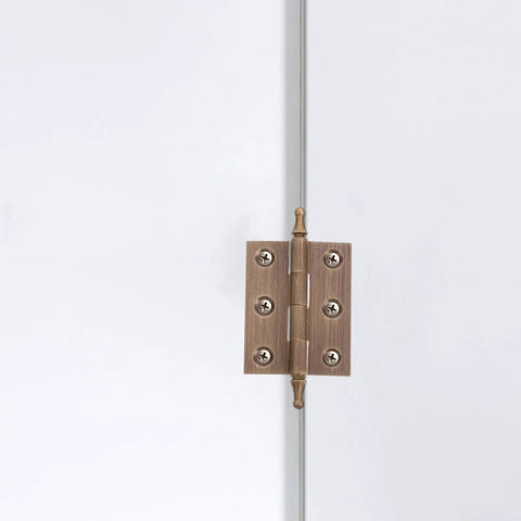 Copper Cabinet Butt Hinges With Smooth Quiet Operation For Kitchen Cabinets And Wardrobes Sturdy Construction With Vintage Craftsman Flair Easy Install Multi Position Screw Holes For Reliable Door Replacement Hardware