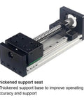Hefty Double Linear Rail X Y Z Axis Slide Stage With Sfuh1605 Ball Screw, Nema 23 Mount, 1000Mm Throw And Rock Solid 60Kg Carry For Garage Cnc Builds, detailed view of thickened support seat.