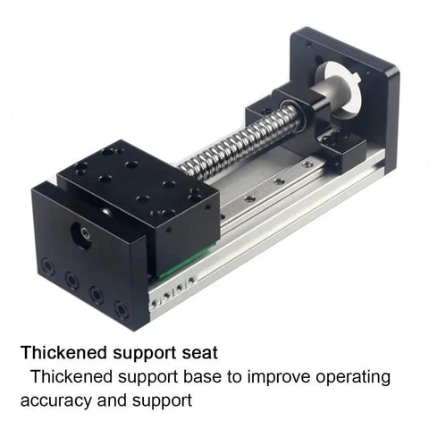 Hefty Double Linear Rail X Y Z Axis Slide Stage With Sfuh1605 Ball Screw, Nema 23 Mount, 1000Mm Throw And Rock Solid 60Kg Carry For Garage Cnc Builds, detailed view of thickened support seat.