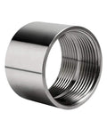 Heavy Duty 304 Stainless Steel Pipe Coupling Fitting 2 Inch Female To 2 Inch Female Connector Adapter 1.4 Inch Length