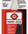 Red Permanent High Strength Thread Locker 50 Ml Tube Heavy Duty Locking Compound For Bolts And Screws packaging