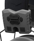 Close-up of control panel on Xcel Digital Electronic Hearing Protection Earmuffs With Bluetooth And Voice Clarity For Hunters.