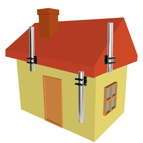 Pole Mounting Kit For Outdoor Poles Mast Brackets For Antenna Flagpole Post Tube Clamp Holder Street Sign Mounting Hardware For Light Poles 1 Pack Versatile Universal Fit For Round And Square Tubes And T Posts Weatherproof Durable Metal Construction