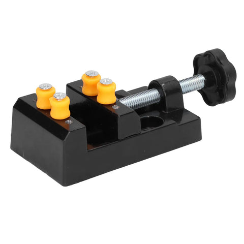 Rugged Drill Press Clamp For Woodworking, Aluminum Alloy Bench Vise With 55mm Clamp Range, No Fuss Easy Turn Knob