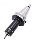 Top Tier Knife Shank Set For Cnc Machine Tool Rest With High Precision Bt50 Holders And Er16 To Er40 Collets, black and silver rotary tool on white background.