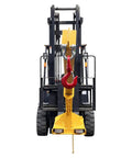 Heavy Duty Adjustable Forklift Jib Boom Crane With 6600Lb Three Ton Capacity Bulletproof Telescopic Arm and Steel Truss Hoist Hook, front view