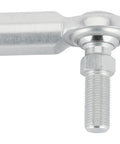Heavy Duty Steel One Half Inch Rh Female Heim Joint Rod End With Built In Hex Stud, zinc plated, designed for linkage fabrication.