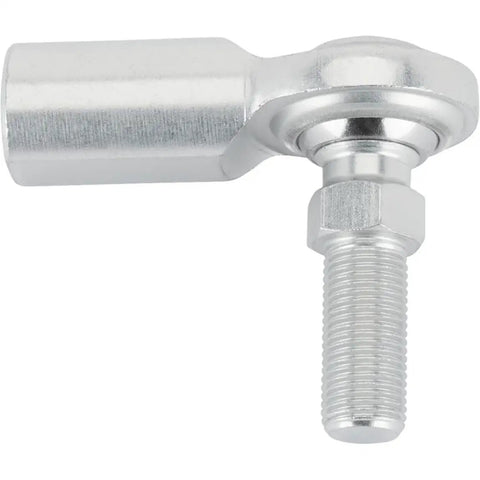 Heavy Duty Steel One Half Inch Rh Female Heim Joint Rod End With Built In Hex Stud, zinc plated, designed for linkage fabrication.