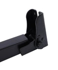 Close-up of a self-locking mechanism on Top Shelf Folding Table Legs 13 8 Inch Rock Solid Metal Collapsible Furniture Stand.