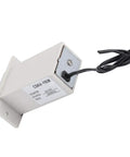 Four Digit Mechanical Pulse Counter Totalizer, Electromagnetic Industrial Counter, DC12V Powered for Water Meter Systems, Electricity Monitoring, Production Line Automation, A Go To Workhorse for High Accuracy and Fast Counting, white side view with wire