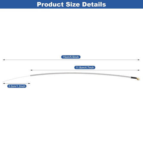 Product dimensions of 20 Pack 2.4G Receiver Antennas With IPEX Interface 15cm Replacement For RC Drones And Aircraft