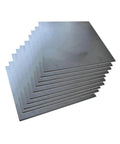 Stack of Top Grade Pro Grade High Purity 99.9 Percent Graphite Blank Blocks 2 By 1.2 Inch Electrolytic Plates Pack Of 10