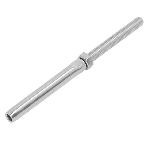 Ten Pack Stainless Steel Thread Swage Lag Screws For Cable Railing Hardware M10 Five Millimeter Beefy Heavy Duty Kit