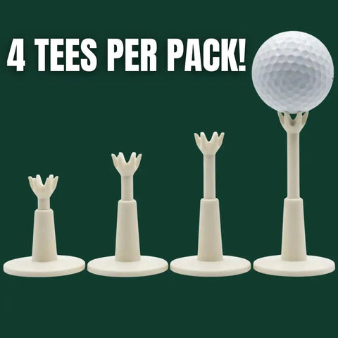 Adjustable Golf Tees 4 Pack From 2 To 3.5 Inch Height Durable Rubber Driving Range Tees For Practice Mats with Golf Ball