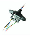 2A Six Channel Slip Ring Rotary Connector for pan tilt stage lighting and monitoring gear, pro grade with visible wiring