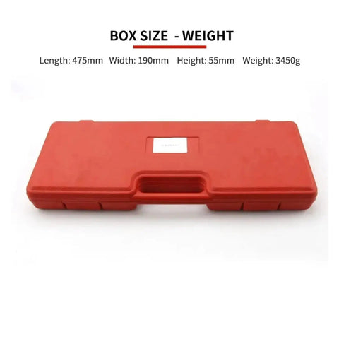 Nine Piece Heavy Duty Inner Bearing Sliding Hammer Puller Tool Kit Has Smart Drawer Storage Fits Mechanics And Car Guys Who Love Keeping It Clean While Ripping Out Stubborn Parts To Keep The Ride Running Like A Dream Every Day, red case 475x190x55mm