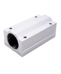 Built Tough SCS60LUU Linear Ball Bearing Slide Block For 60 Mm Shaft Rods, aluminum body, designed for smooth camera rig movement.
