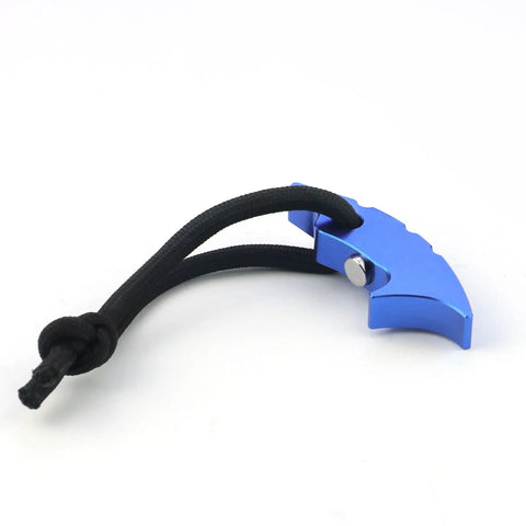 Blue aluminum Jammer Lock Tool For ATVs And Motorcycles, Works With Most Transmissions And CVT Systems, black cord attached