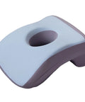 Office Napping Pillow With Memory Foam Neck Support Headrest, Removable Pillowcase, Lightweight Portable Cushion, Blue, top view