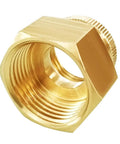 Two Pack Beefy Brass Swivel Pipe Fitting Three Quarters Inch GHT To One Inch NPT Double Female For Garden Hose Threads Rotating Joint Heavy Duty Brass Connector brass female adapter