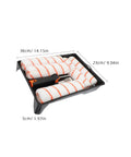 Pro Level Heavy Duty Paint Roller Brush Set With Comfortable Tpr Rubber Grip And Sturdy Steel Tray Frame, showcasing 3 rollers and brush in tray.
