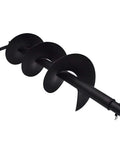 Beast Mode Earth Auger Drill Bits Set For Gas Powered Post Hole Digger, 12 in, Carbon Steel, Carbide Head, Black Coating