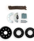 32T Rear Sprocket With 16T Freewheel And Adapter For Left Drive Ebike Motor Kit MY1016Z Dope Upgrade components displayed