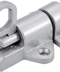Dead Tight Automatic Sliding Door Lock Spring Bolt Latch Heavy Duty Aluminum Alloy with pull ring for home security.