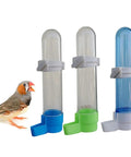 Auto Bird Feeder And Water Dispenser With Clear Polymer Reservoir Clip On Cage Rack Gravity System For Budgies Cockatiels And Parakeets No Sweat Setup Keeps Em Good Daily featuring three clear polymer feeders.