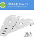 4 Pack Undercounter Dishwasher Upper Mounting Brackets with Screws Replaces WP8269145 AP3039168 PS393134 Durable Mounting