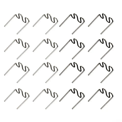 500 Pack Plastic Welding Staples for Heat Gun Bumper Repair Kit, auto body fender fix, 0.6mm smooth weld staples displayed