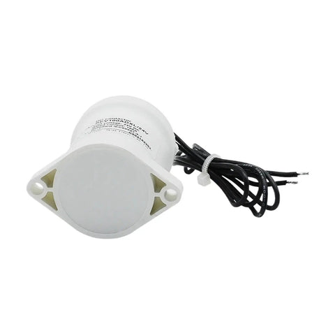 Heavy Duty High Voltage Dc Contactor 100 Amps For Ev Charging Piles Built Tough With Flame Retardant Shell, white round housing with wires.