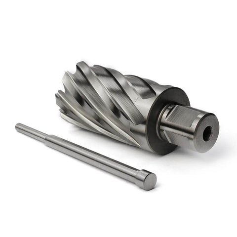Oscarbide annular cutter with 3/4 in Weldon shank and pilot bit; 1-5/16 in diameter, 2 in depth (2-piece set).
