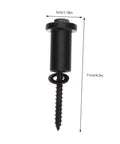 Single component of 4 Set Sliding Barn Door Hardware Kit With Adjustable Wall Spacers And Carbon Steel Track Connectors