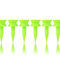 Castle Style Plastic Golf Tees Set Must Have Unbreakable Practice Tees With Mixed Or Equal Heights 100 Count Bright Green