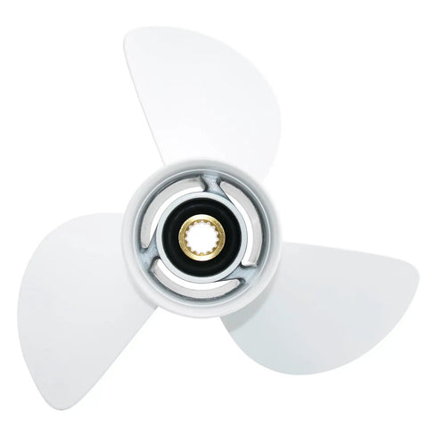 Three Blade Aluminum Outboard Propeller 13 1/4 Inch Diameter 17 Pitch Right Hand Rotation 15 Spline Fits Yamaha 115 130 HP Engines T50 T60 T70 T75 T80 T85 T90 T100 T115 T130 OEM Style