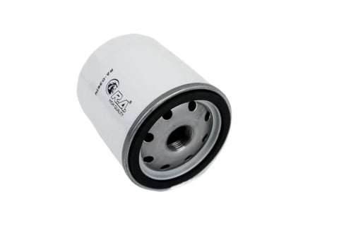 Heavy Duty Engine Oil Filter With Top Shelf Synthetic Microfiber Media For Badass 20 Micron Particle Capture and Smooth Road Cruising, close-up view
