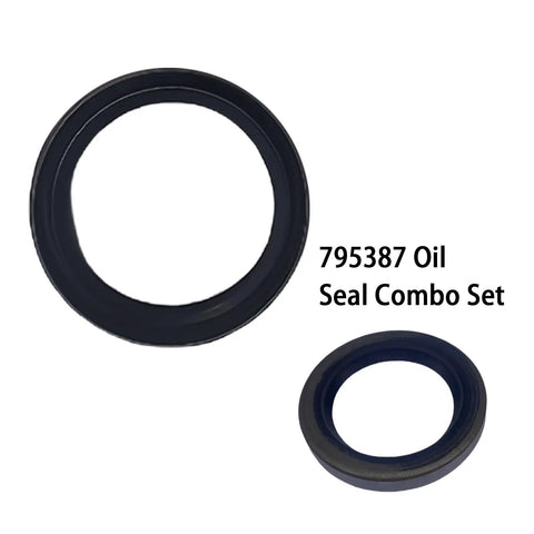 Crankcase Gasket And Oil Seal Combo Kit For Small Engine Mowers DIY Friendly Install Includes 697110 795387 793880 272475s 594195 Gaskets And Two Oil Seals Direct Fit Replacement, 795387 oil seal