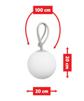Indoor Outdoor LED Lantern 8 Inch Hanging Orb Delivers Even Light Distribution For Cozy Vibe Portable And Easy To Move